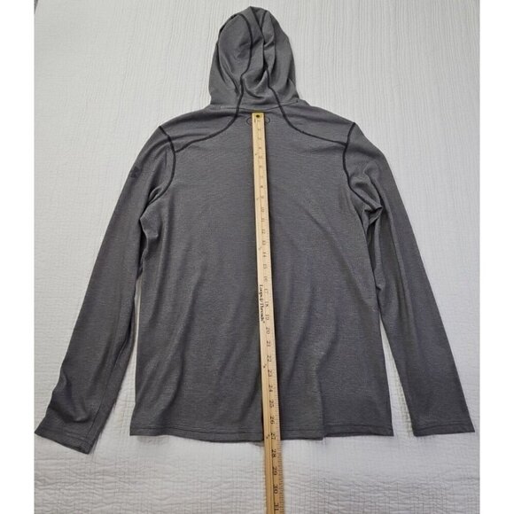 Under Armour Hoodie Men's M Grey Heatgear Threadborne Athleticwear EUC LN LS - Picture 10 of 12
